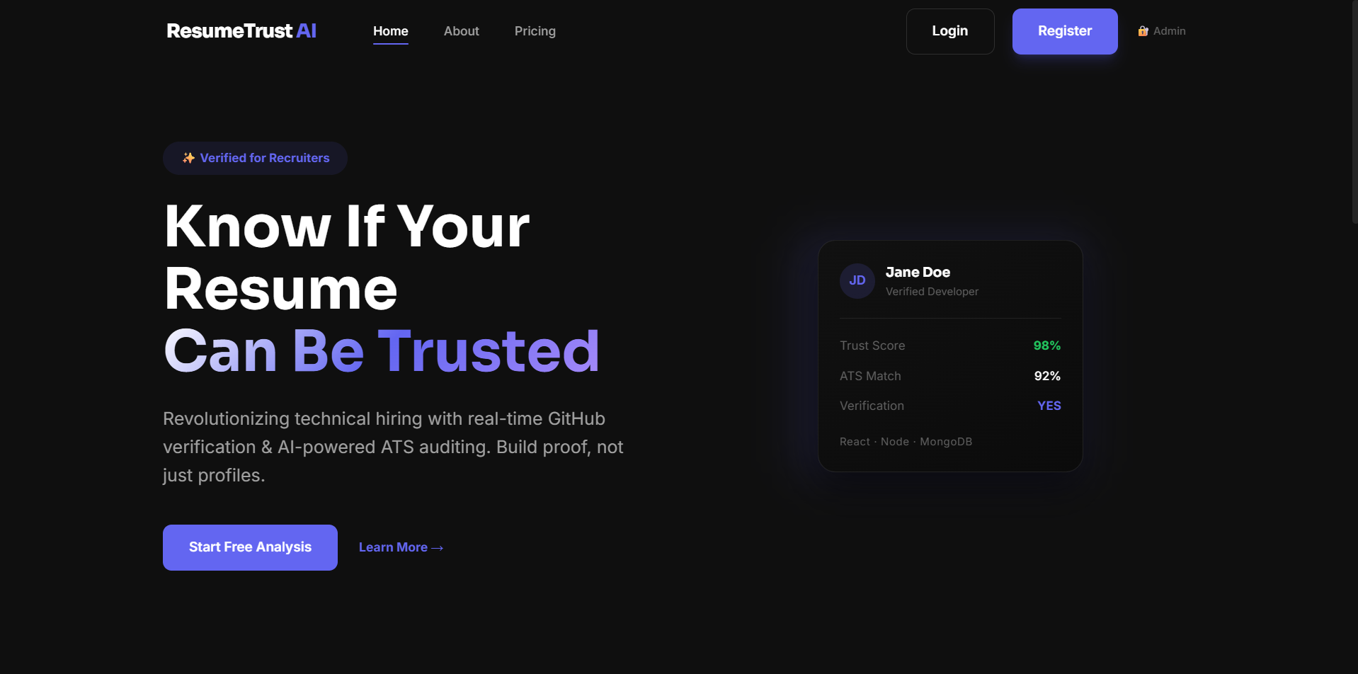 ResumeTrust AI